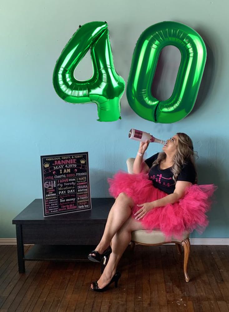 Enyeopd number balloons pack includes straw for easy inflation