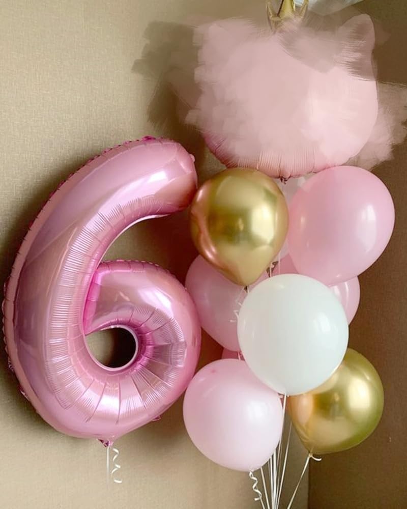 Enyeopd two-color number balloons set for themed parties.