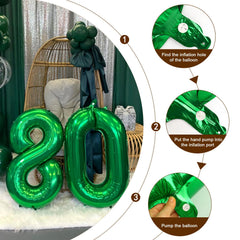Enyeopd Numbers Balloon 7 durable decor resistant to fading during celebrations.