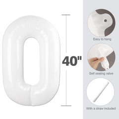 Enyeopd Numbers Balloon durable material resists fading and tearing