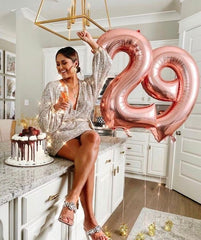 Versatile Enyeopd rose gold party decor for weddings and anniversaries