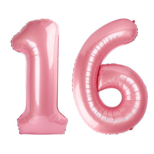 Enyeopd pink 16 number balloon for birthday celebrations and photo-worthy decor.