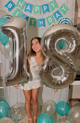 Enyeopd premium material number balloon resists fading for lasting ambience
