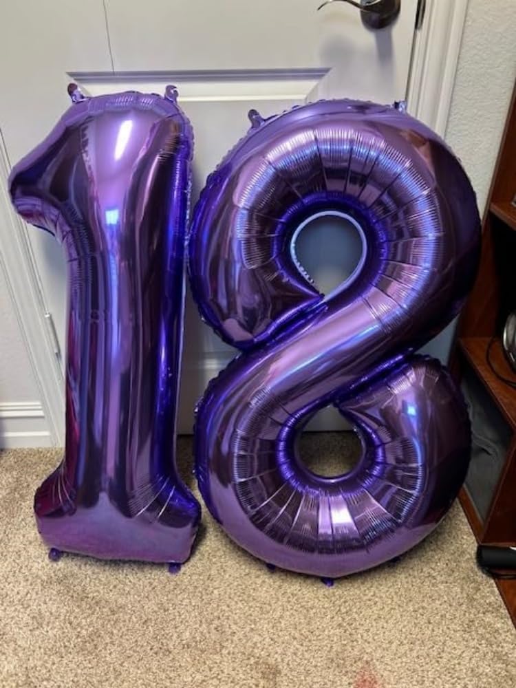 Enyeopd two-color number balloons pair adds versatile color for themed parties.