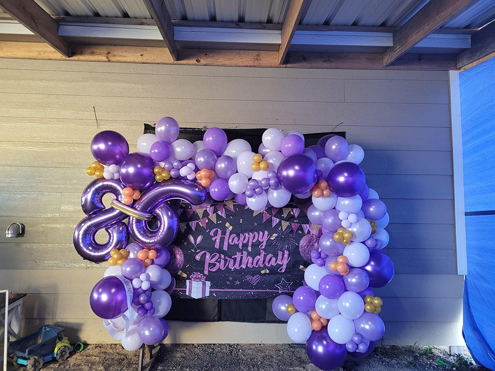 Enyeopd two-color number balloons for milestone celebrations.