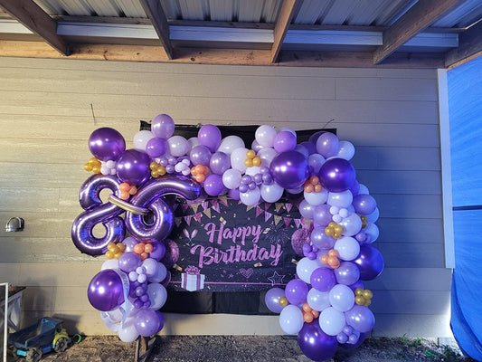 Enyeopd two-color number balloons for milestone celebrations.