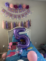 Enyeopd two-number balloon set, quick party backdrop creation.