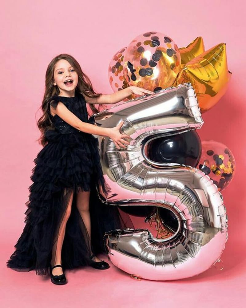 Enyeopd two-number 40-inch balloons ready for quick birthday setups