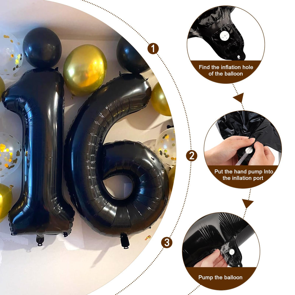 Enyeopd number balloons suit birthdays, weddings, anniversaries and more.