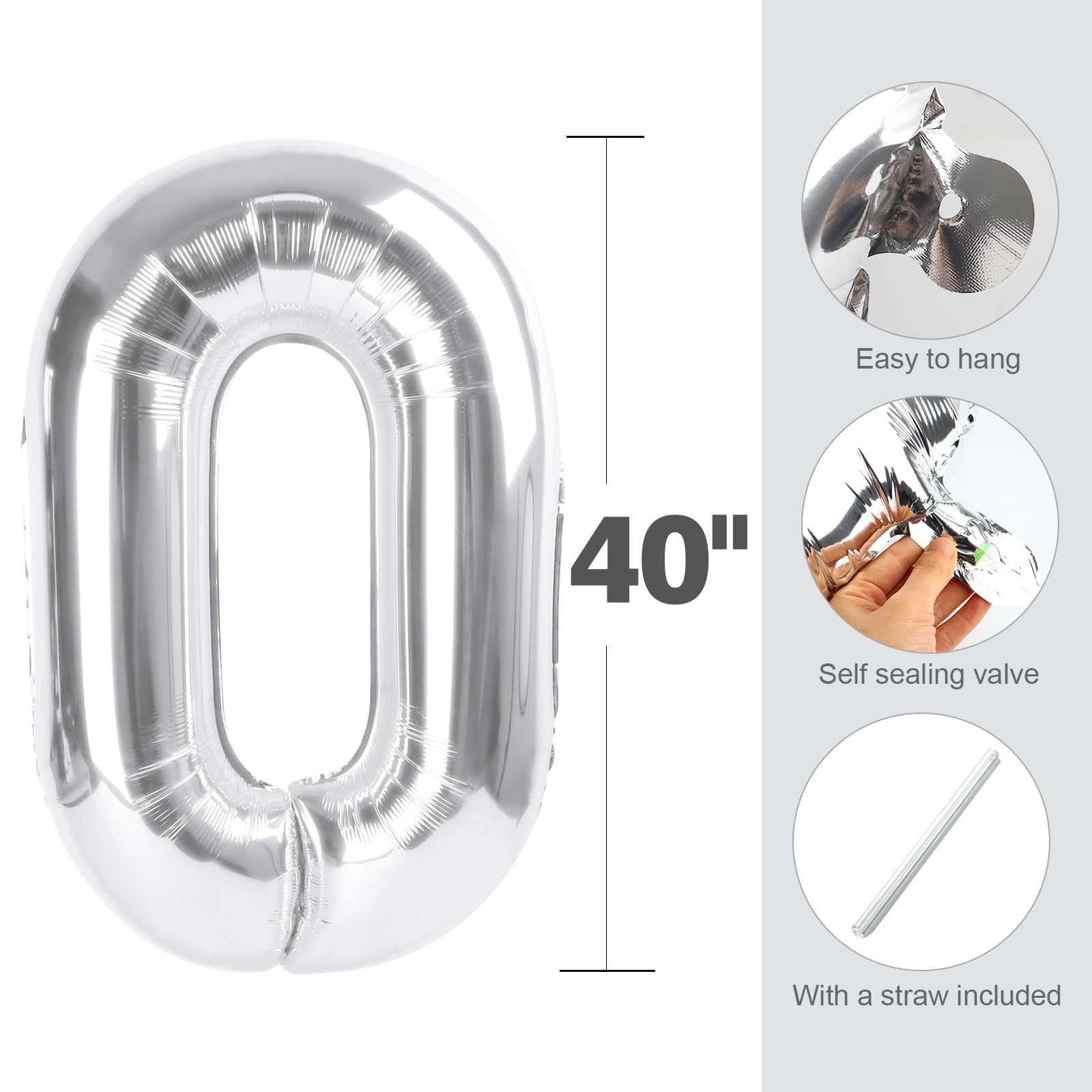 Enyeopd versatile occasions number balloon suits birthdays weddings and more