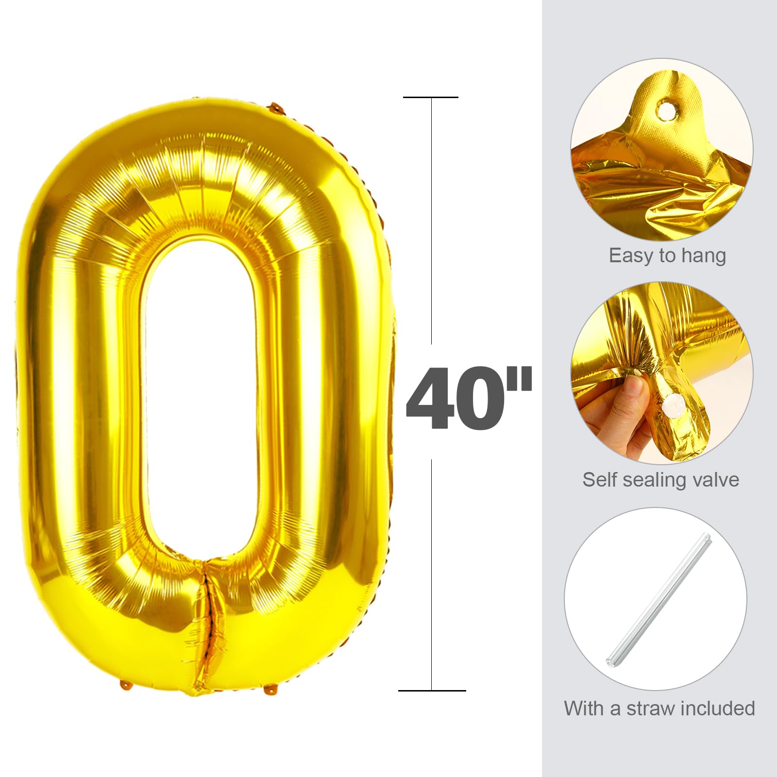 Enyeopd gold 30 balloon decor for elegant weddings and anniversaries