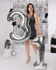 Enyeopd wedding anniversary decor with bold numeral accents.