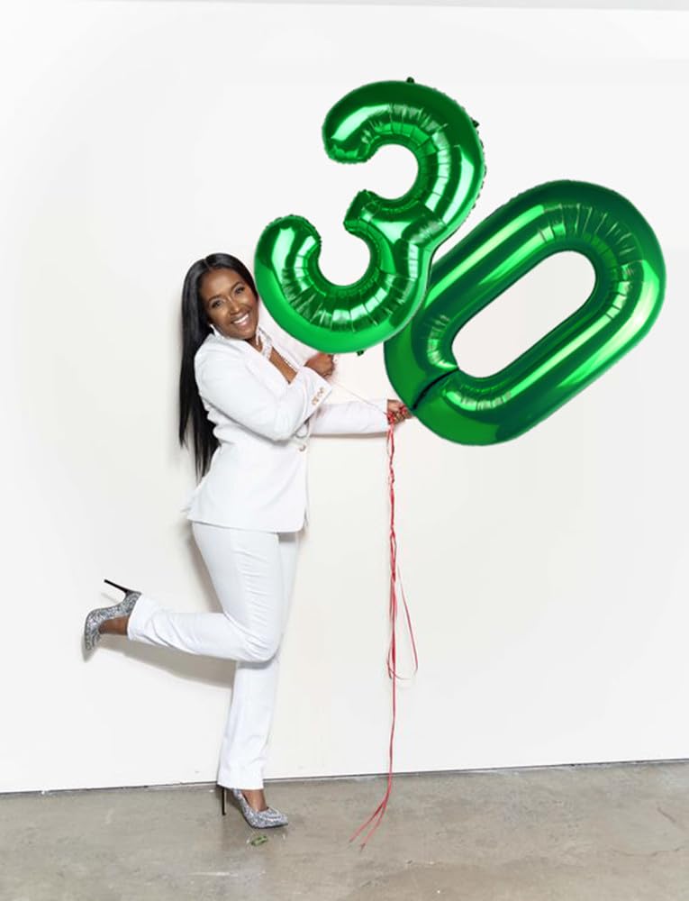 Enyeopd wedding and birthday decor with durable number balloons.