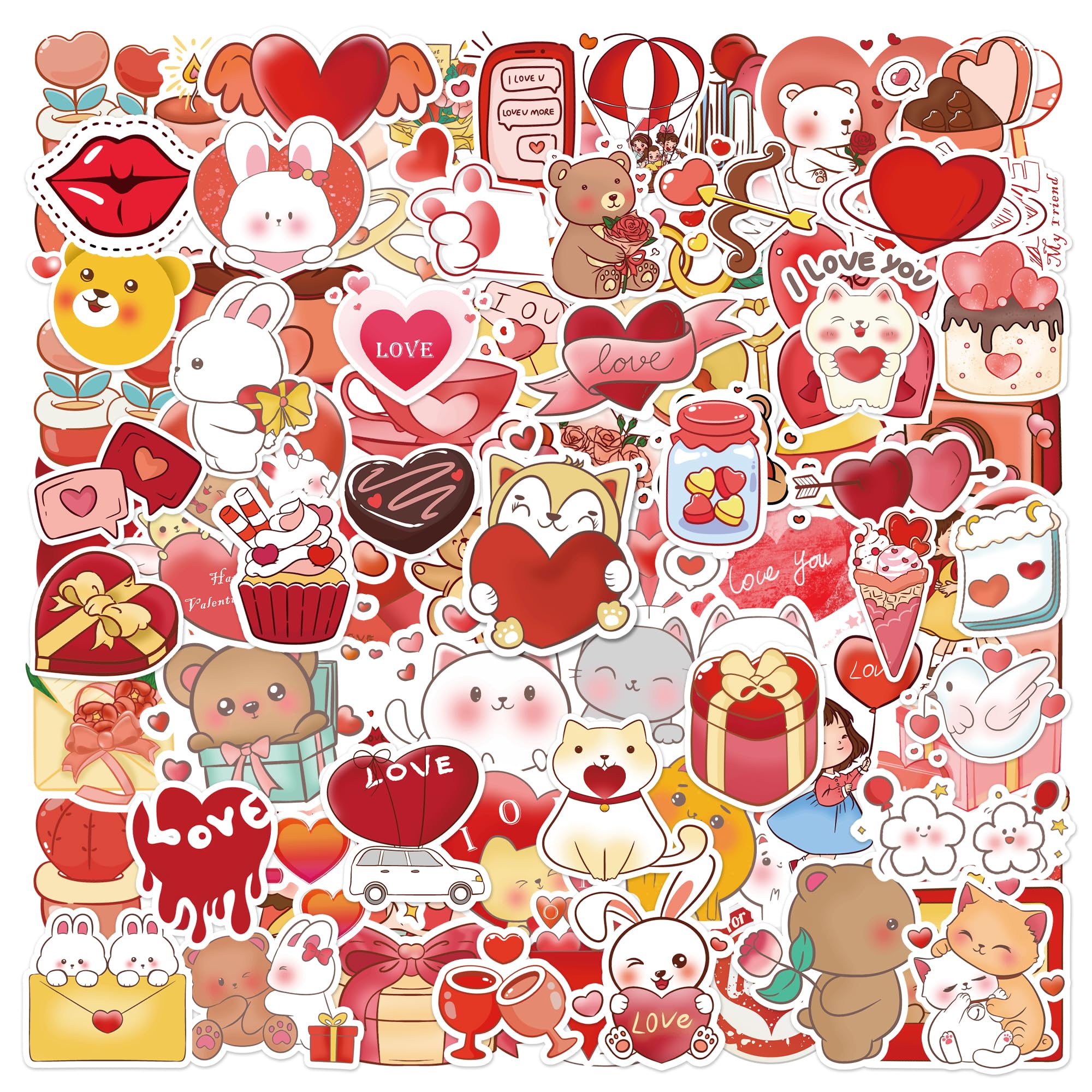 Eoaod Valentine stickers with cupids add colorful classroom decorations and card embellishments