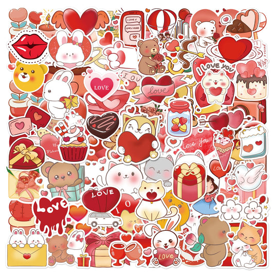 Eoaod Valentine stickers with cupids add colorful classroom decorations and card embellishments