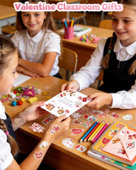 Eoaod Valentine stickers with hearts brighten scrapbooks and crafts