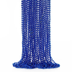 EOBOH 12-piece blue bead necklace, 33 inches, versatile festival accessory.