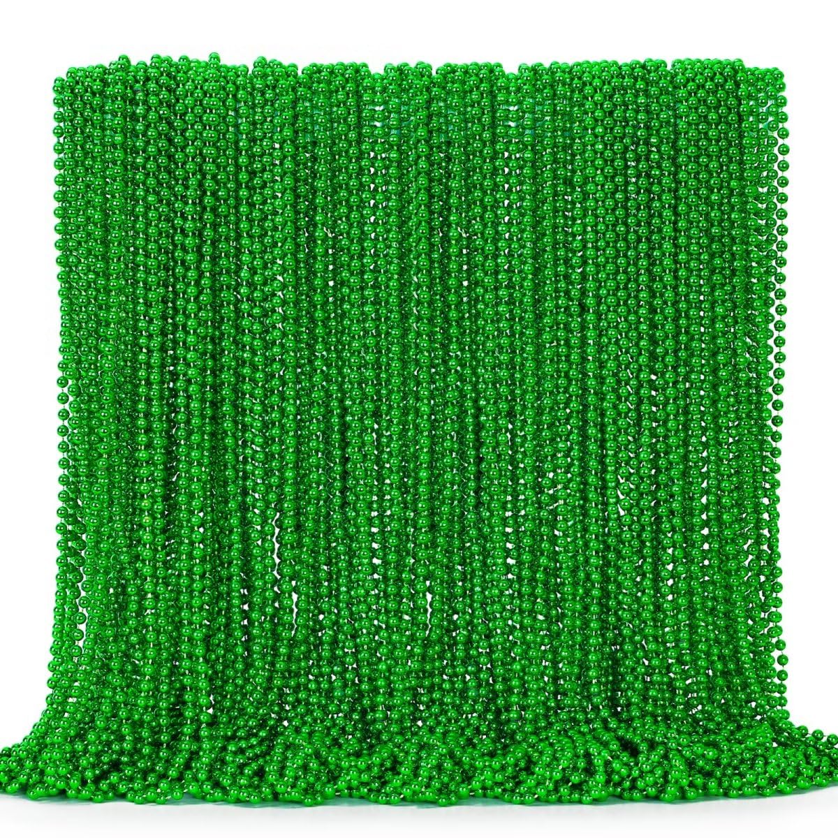 EOBOH 144pcs St Patrick's Day beads bulk for festive parades and gifting