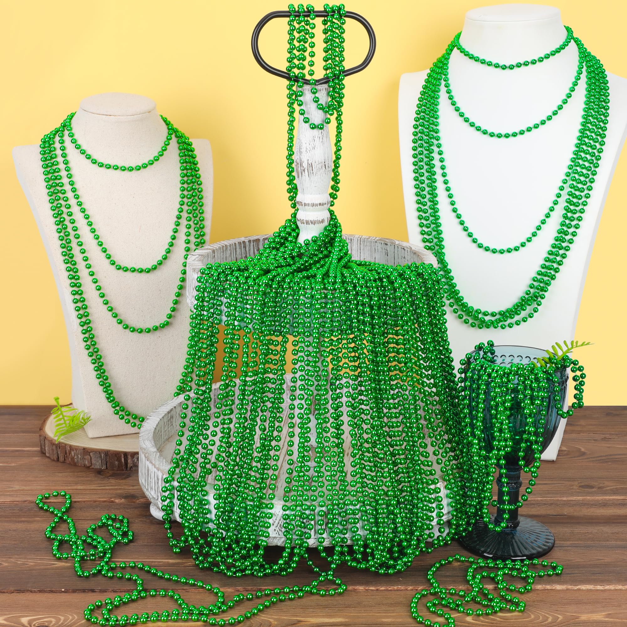 EOBOH 33in length bead necklaces suitable for unisex wear