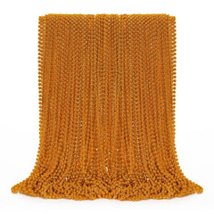 EOBOH 72-piece Mardi Gras beads in orange, ideal party favors for parades.