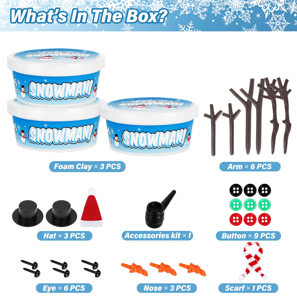 EOBOH Snowman Kit hats enabling cute snowman customization and imaginative play.