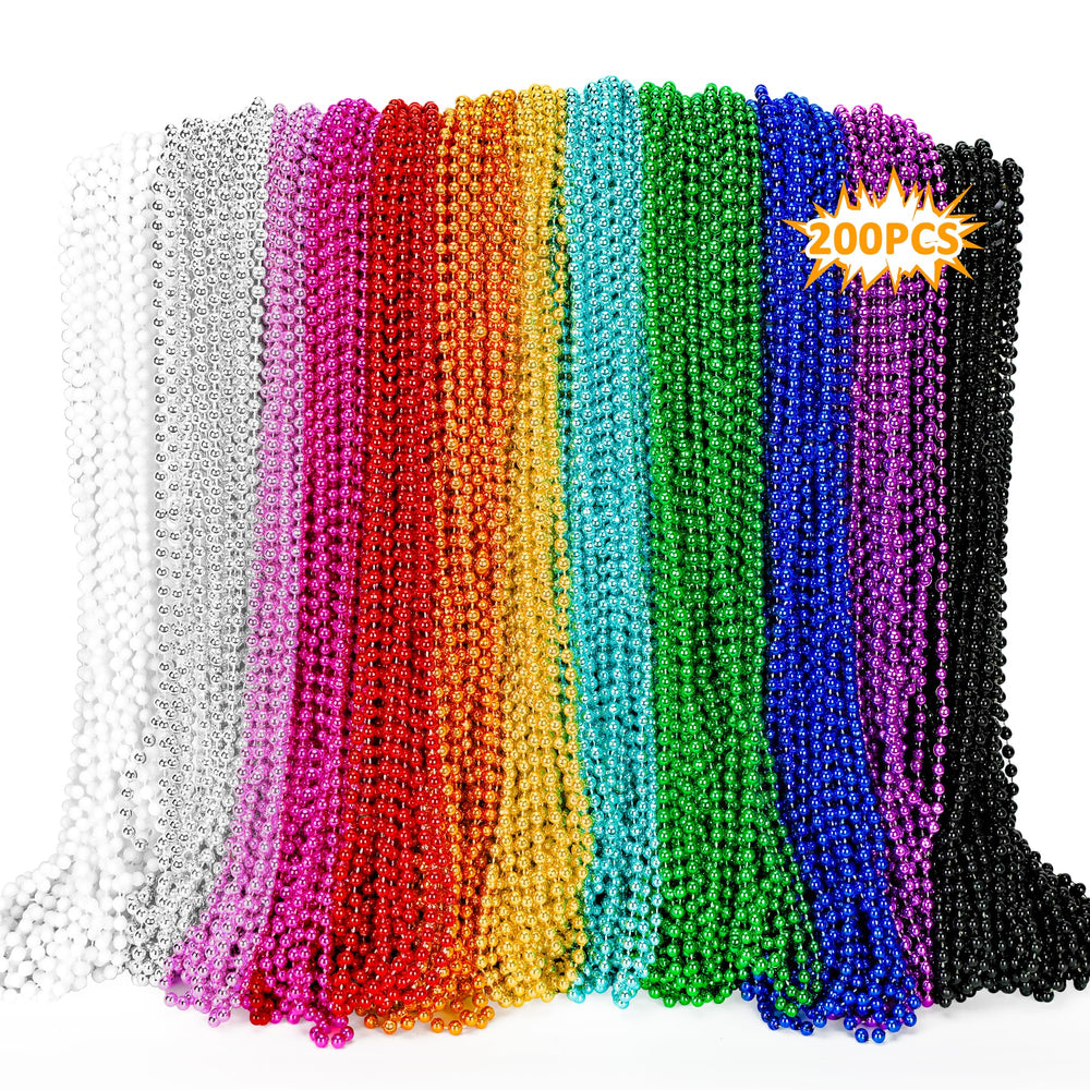 EOBOH Mardi Gras beads packaging view for festival décor.