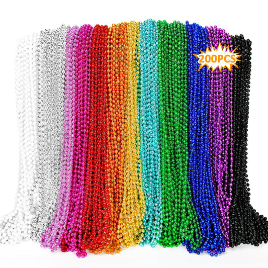 EOBOH Mardi Gras beads packaging view for festival décor.