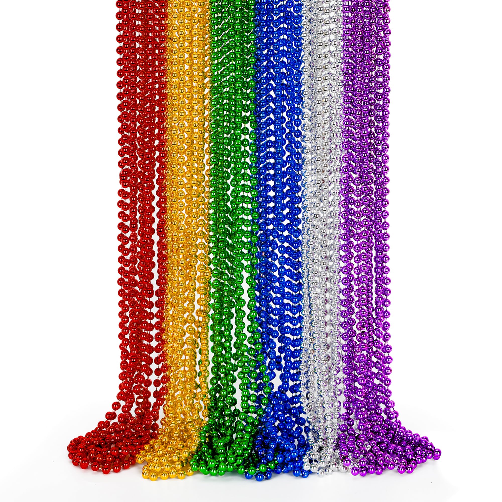 EOBOH Mardi Gras beads collection in 33 inch length for versatile party accessories.