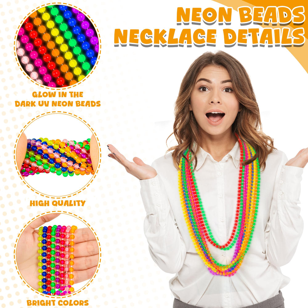 EOBOH neon beads add color and shine for weddings, birthdays, and holiday celebrations.