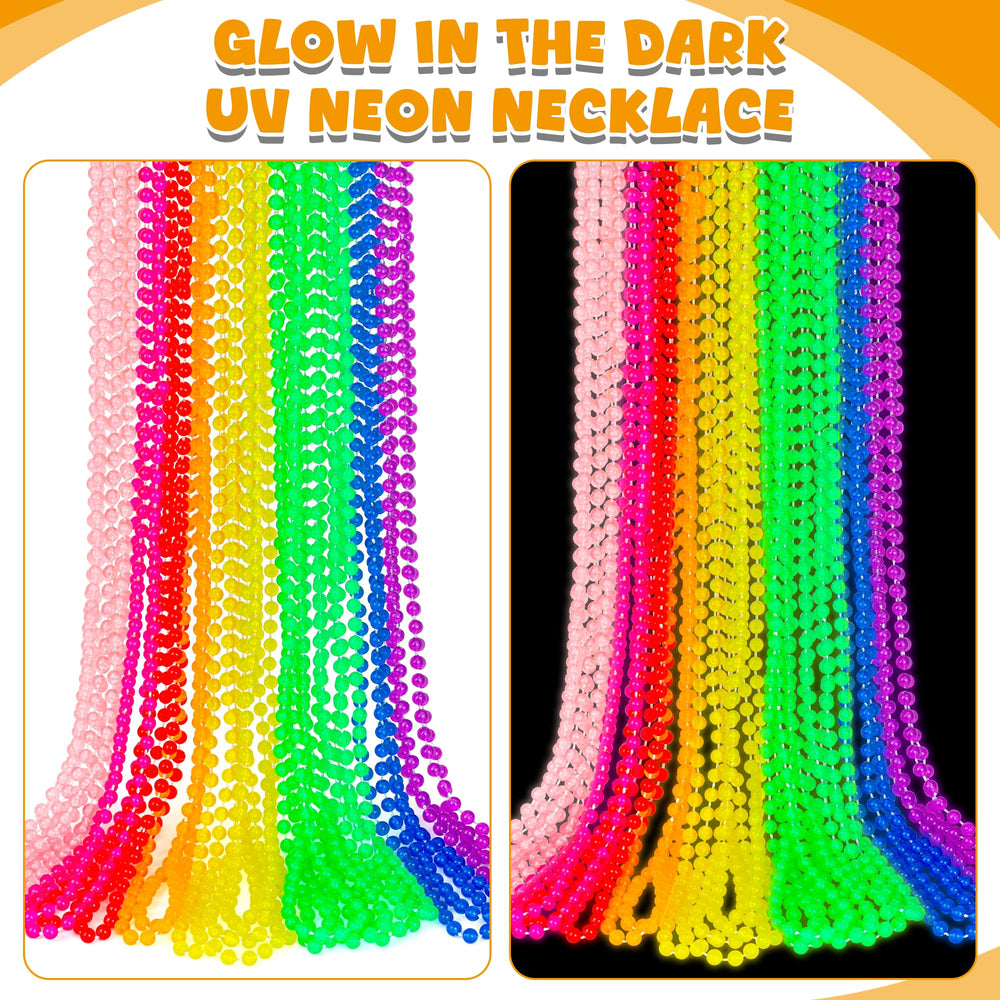 EOBOH Mardi Gras necklaces in eight colors create eye-catching accessories for crowd tosses.