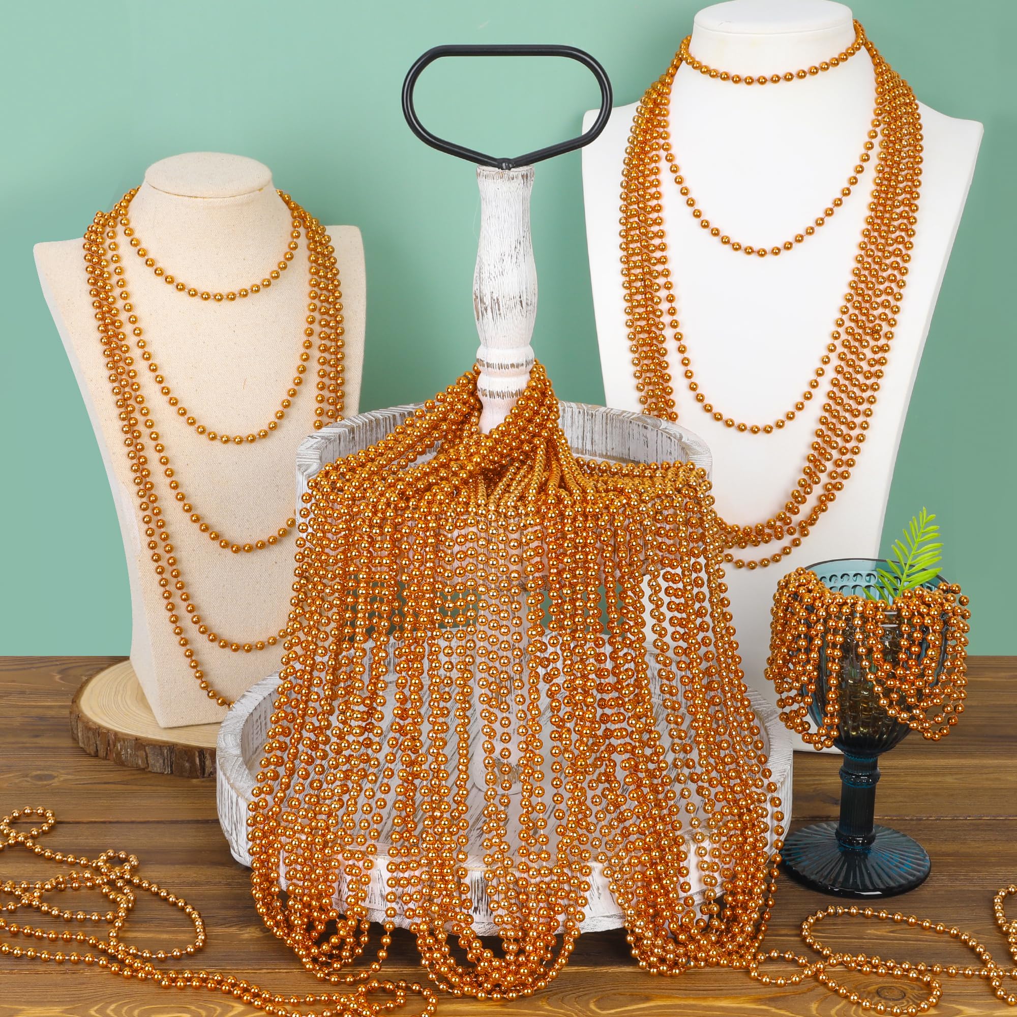 EOBOH Mardi Gras beads set for party favors and bright parade accessories.