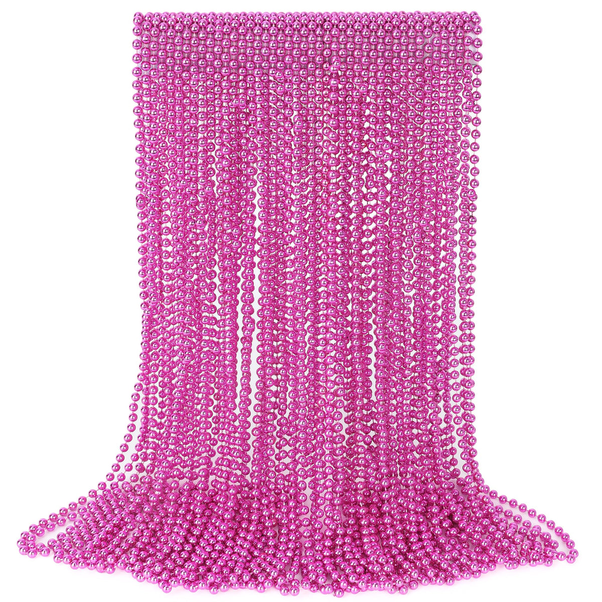 EOBOH pink breast cancer awareness bead necklace for festive event accessories.