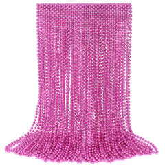 EOBOH pink breast cancer awareness bead necklace for festive event accessories.