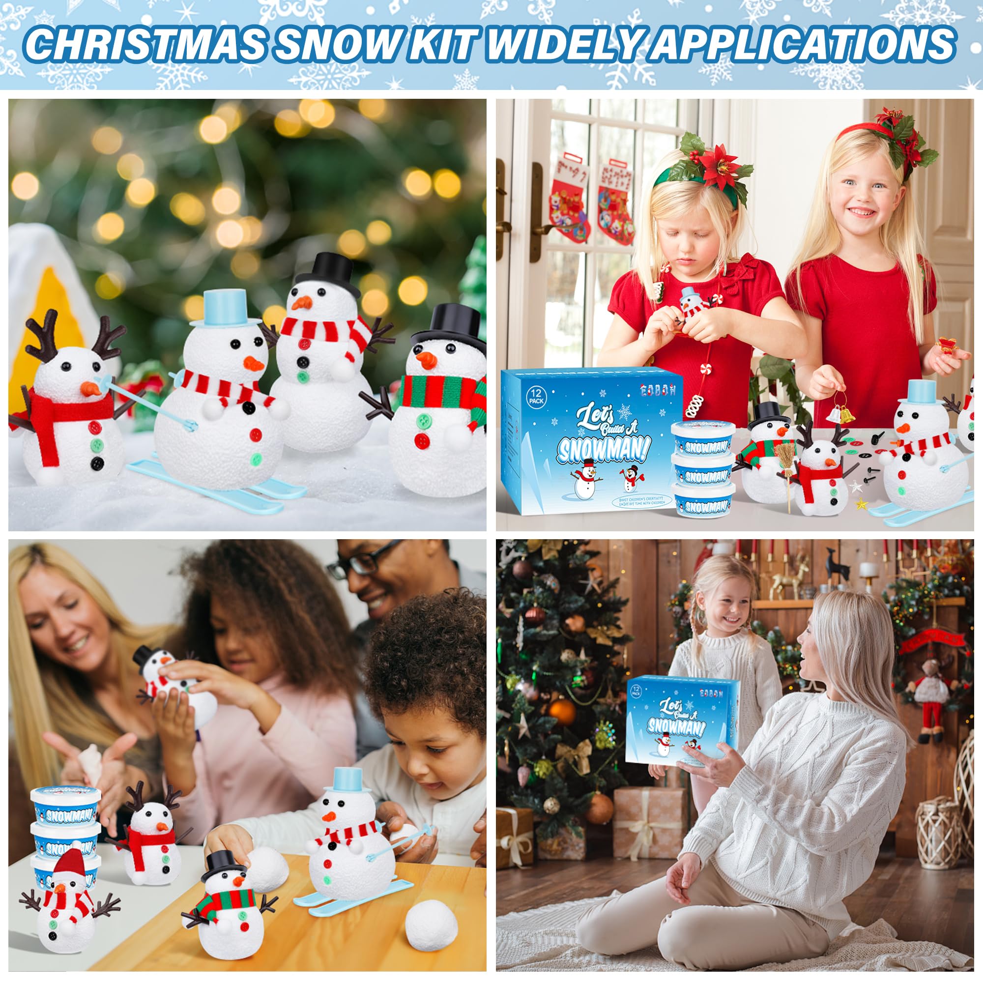 EOBOH snowman kit family crafting at home creates lasting memories.
