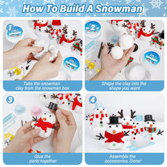 EOBOH snowman kit safe materials, kid-friendly and residue-free.