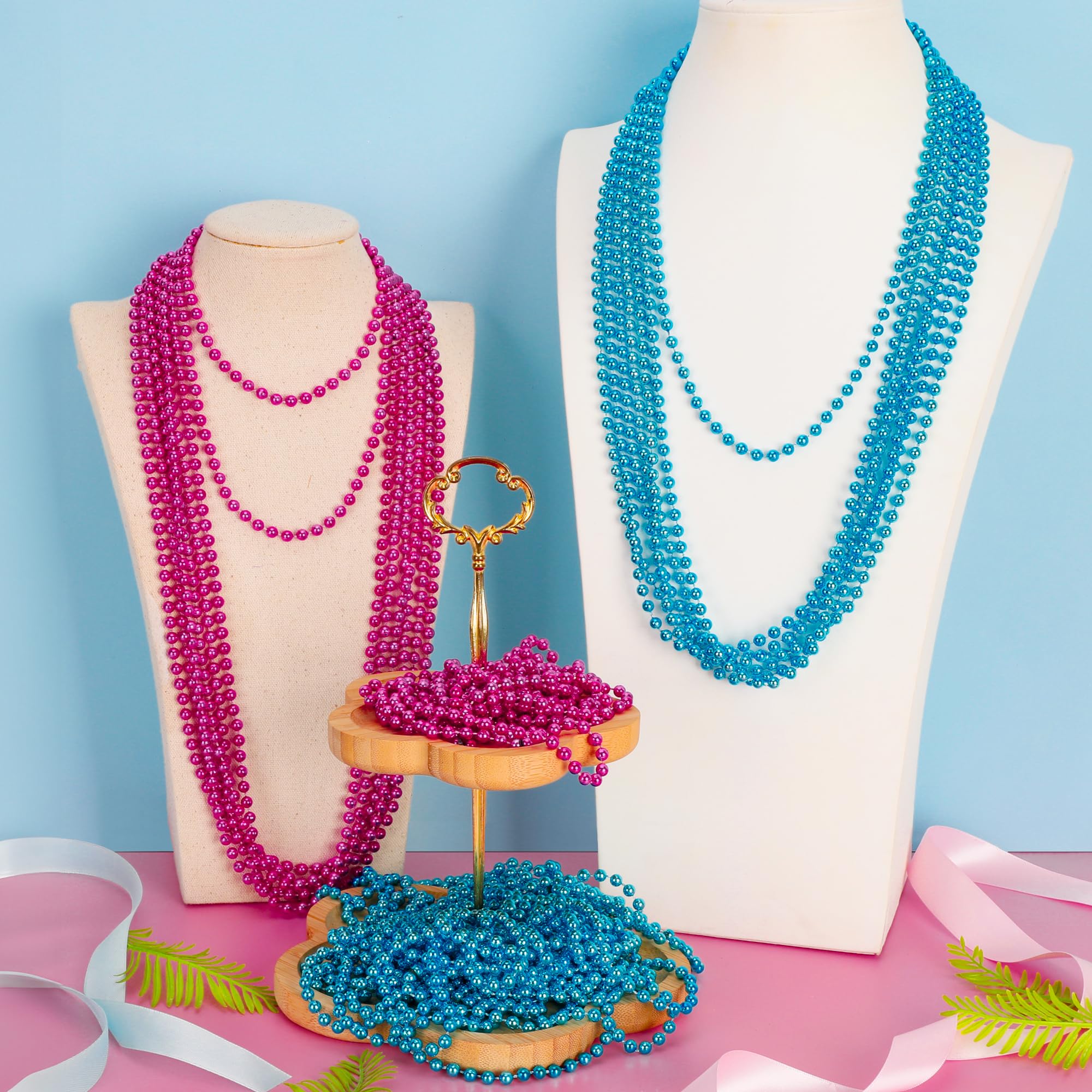 EOBOH 33-inch unisex bead necklaces suitable for all guests.
