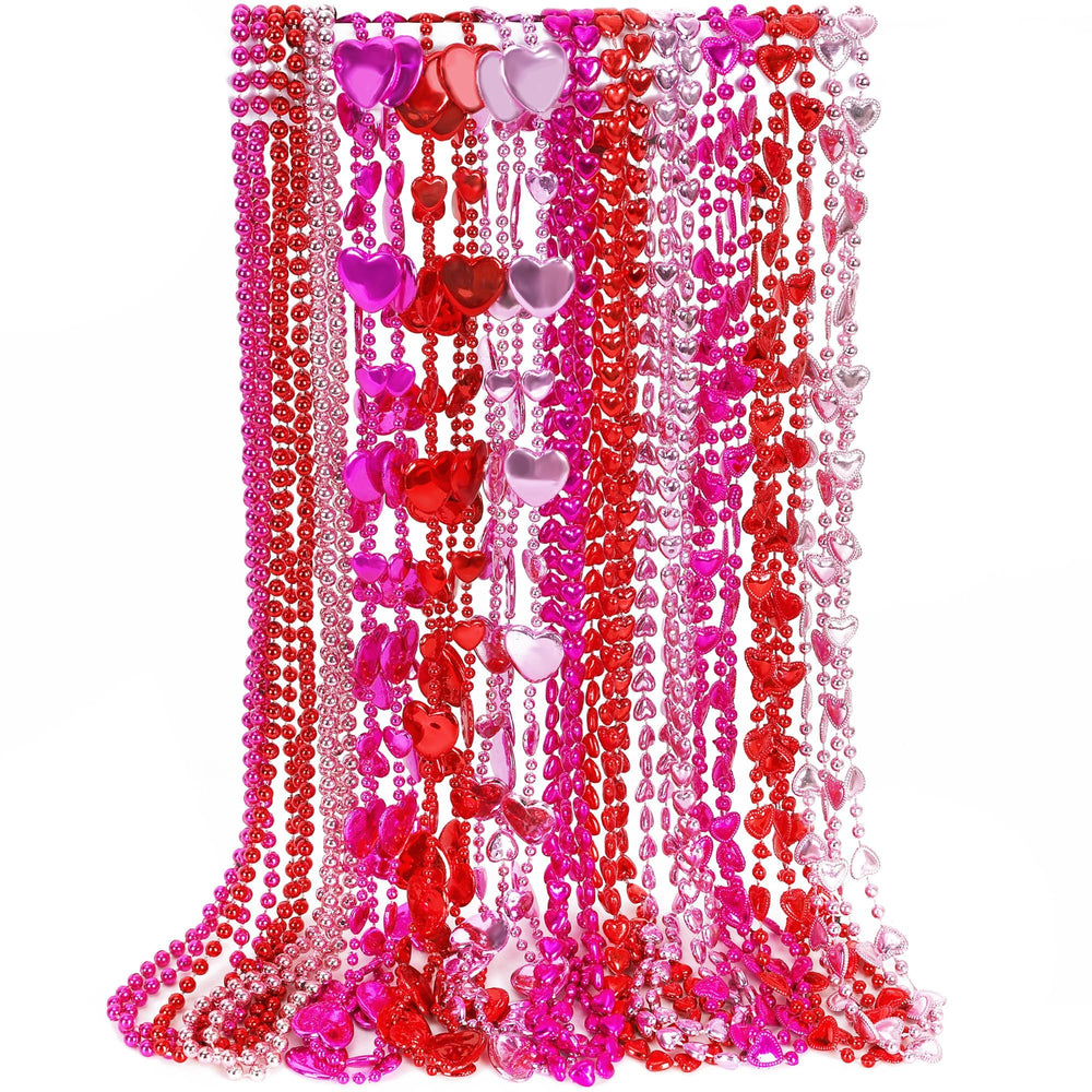 EOBOH Valentines heart necklace pattern 1 for festive event styling.