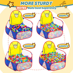 Eocolz Ball Pit large interior space fits multiple children.