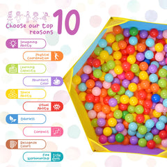 Eocolz ball pit soft waterproof fabric feels safe and easy to wipe.