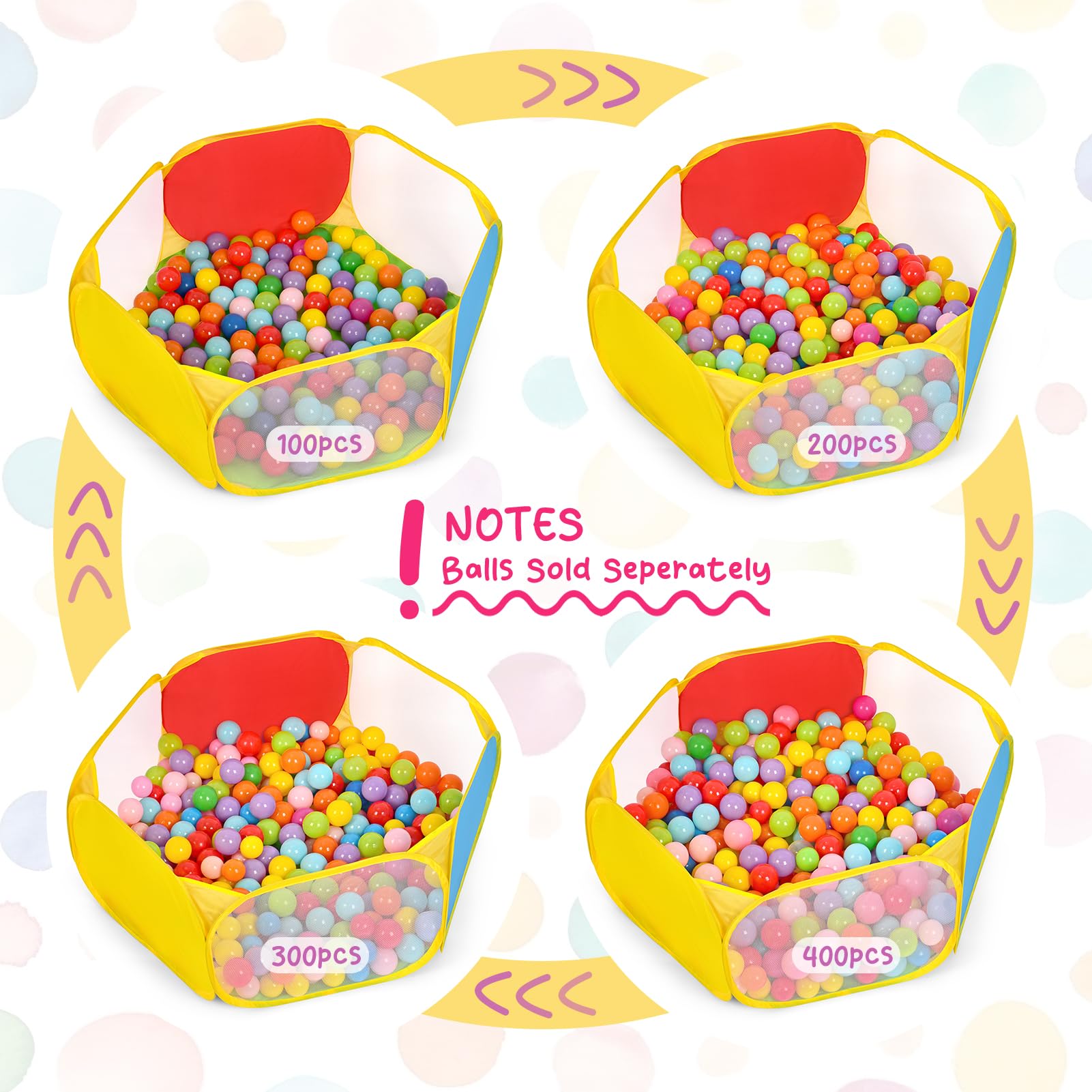 Eocolz ball pit storage bag keeps accessories organized after play.