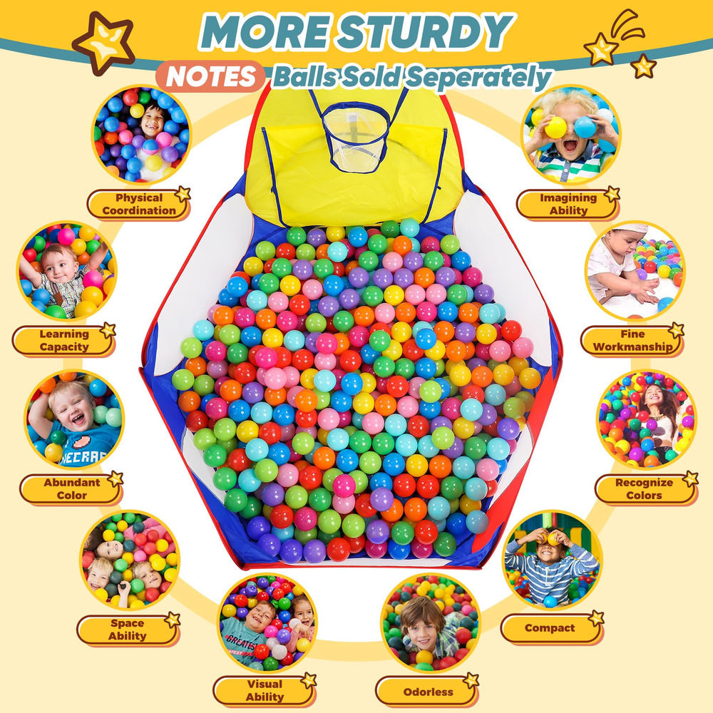 Eocolz Ball Pit zipper storage bag included for easy cleanup.