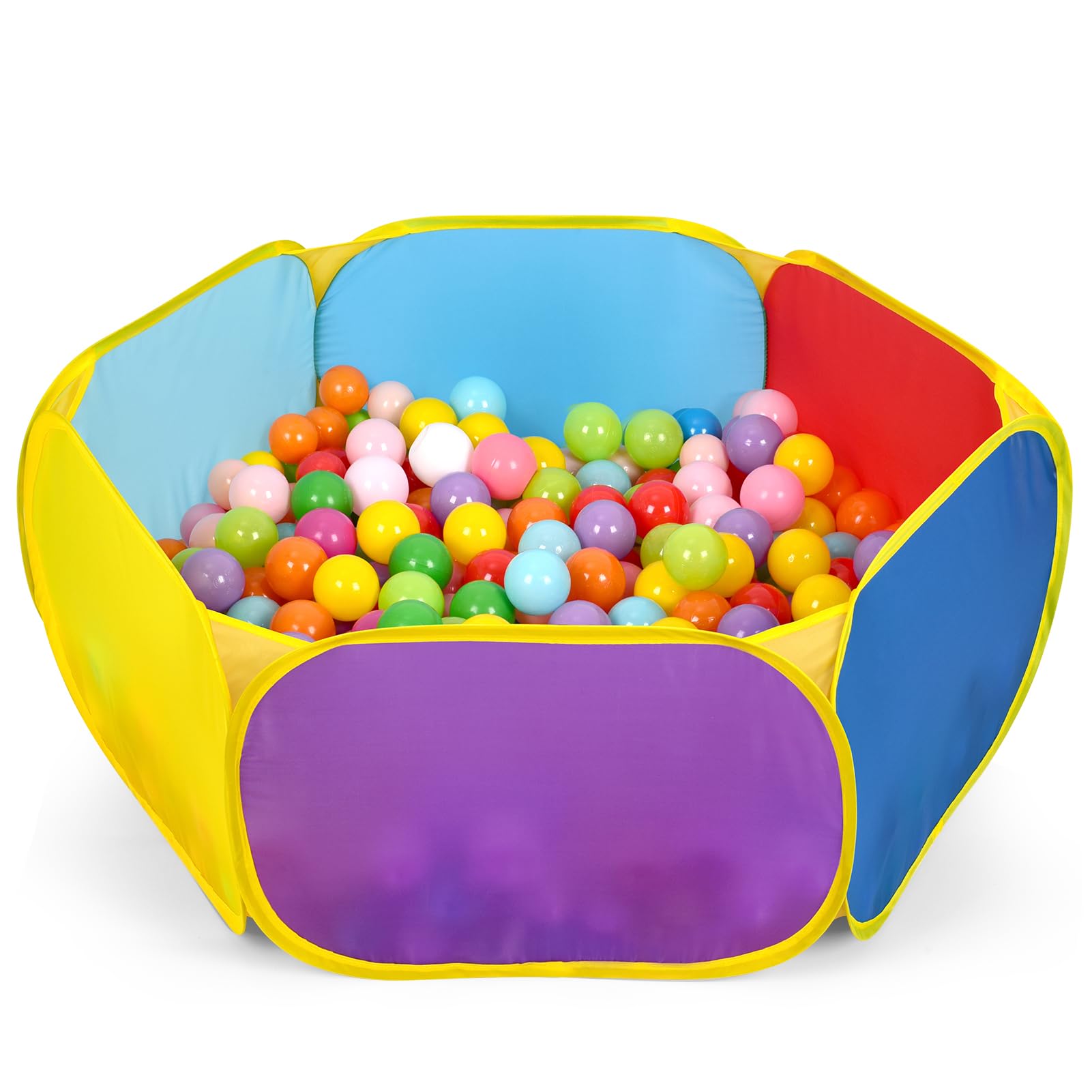 Eocolz kids ball pit pop-up tent opened for quick indoor or outdoor play.
