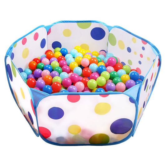 EocuSun blue ball pit opened for playtime and exploration