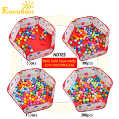 EocuSun ball pit capacity over 400 balls for immersive play