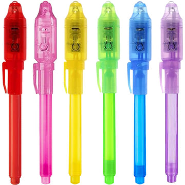 EODVICS invisible ink pen cap light reveals secret messages with UV lamp.