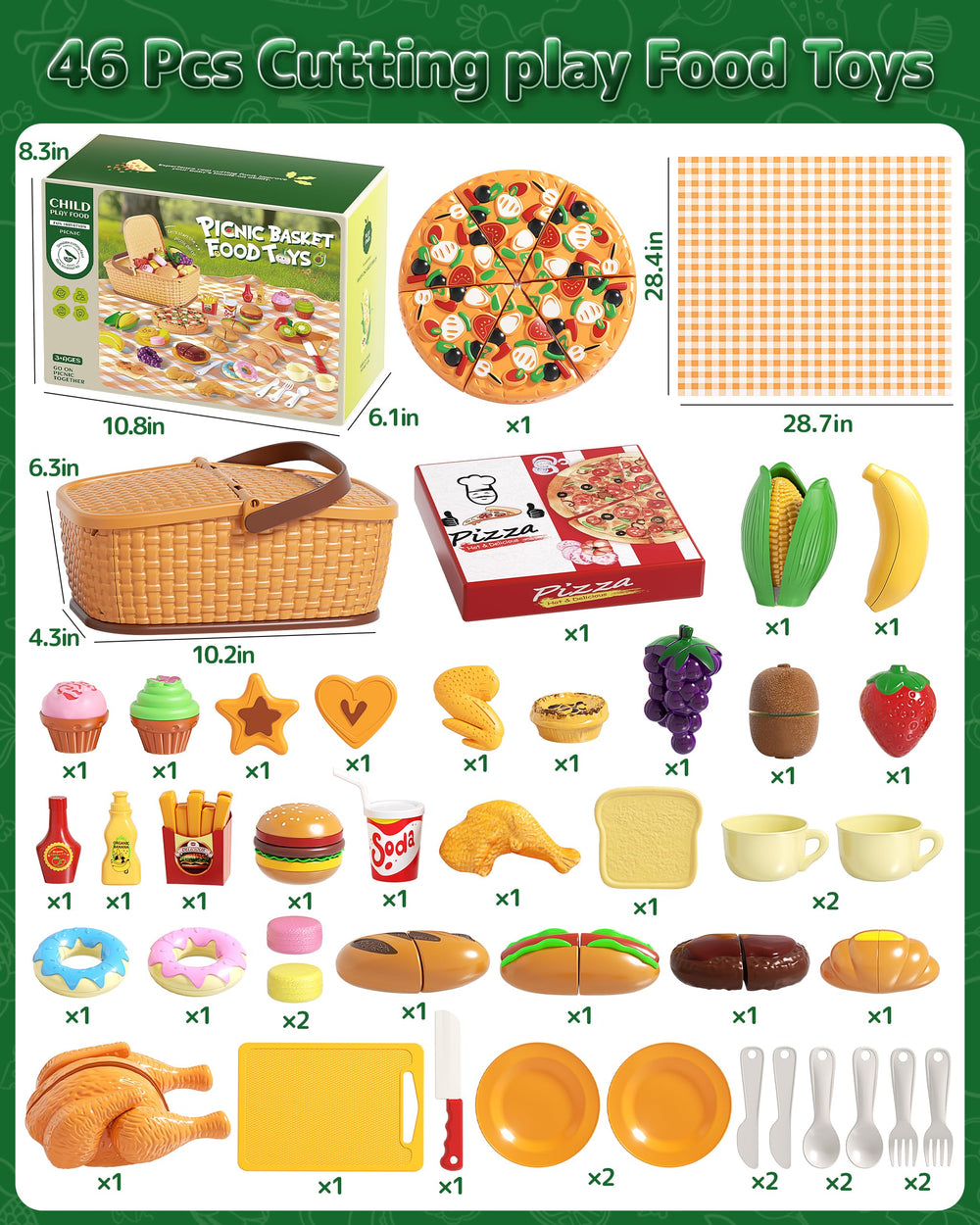 eohemeral pretend play picnic basket with mat inspires outdoor storytelling