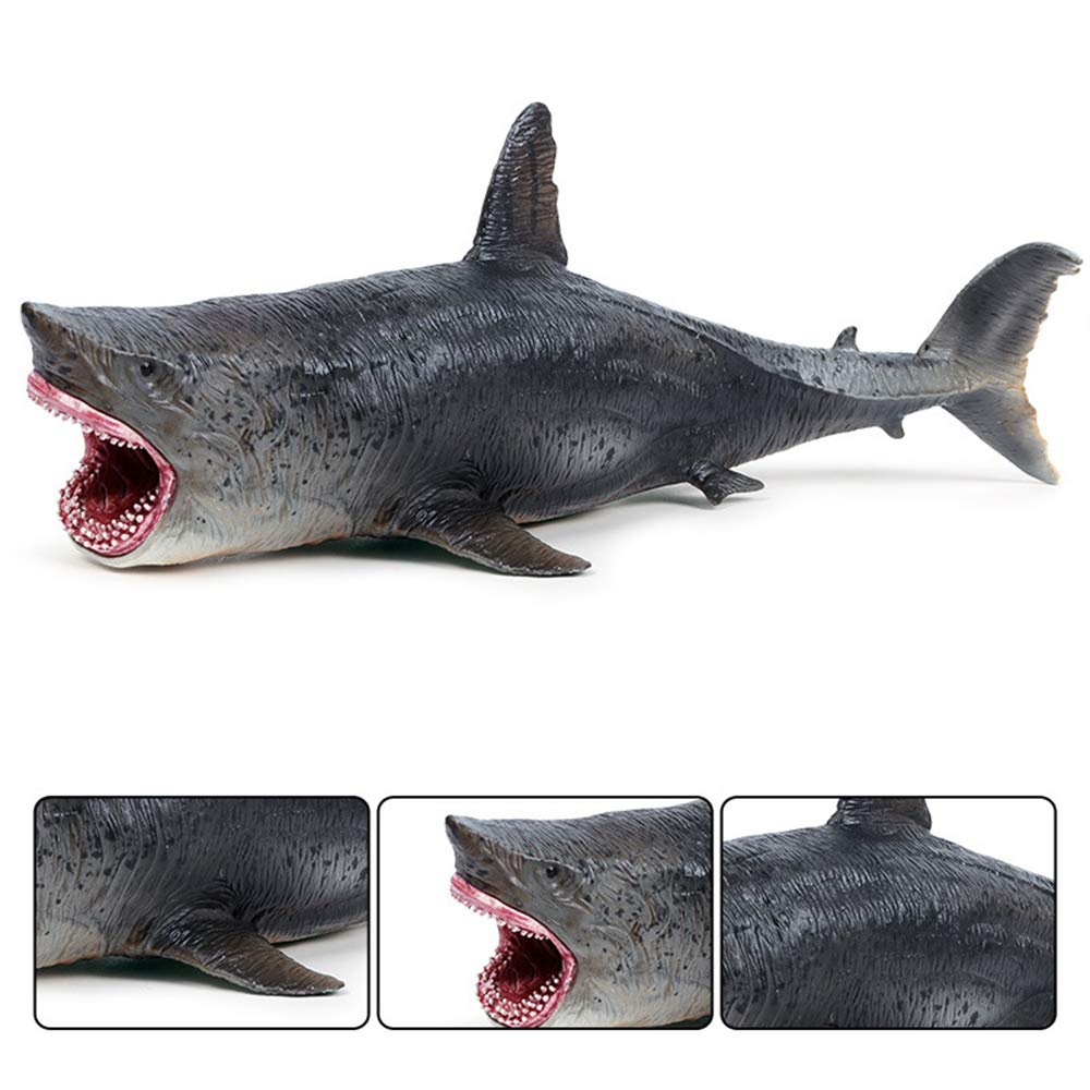 EOIVSH Megalodon shark figurine gift for kids, great for collections.
