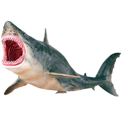 EOIVSH Megalodon shark toy with detailed paintwork for lifelike ocean play.