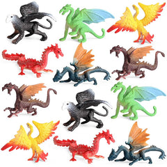 EOIVSH mini dragon figures display variety of dragon styles for imaginative play.