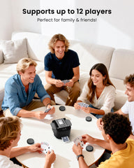 Compact portable design fits in a bag for game nights anywhere.